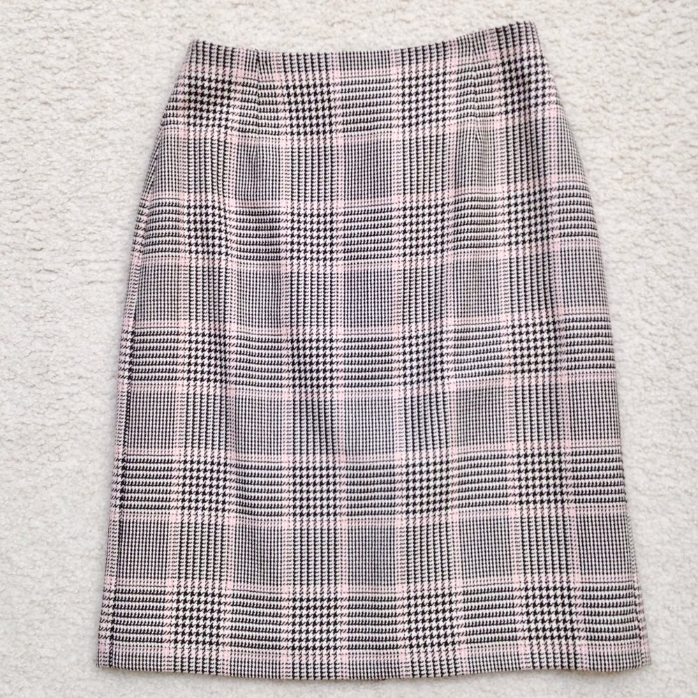Ann Taylor Brown and Pink Wool Skirt, Size 2